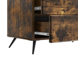 Bedside Cabinet Smoked Oak 62 x 34.5 x 47.5 cm Engineered Wood 895470