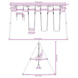 Outdoor Swing Set with Swings and Trapeze 3283608