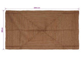 Area Rug Grey 200 x 290 cm Jute 42010420