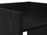 Plant Stand Black Oak 30 x 30 x 60 cm Engineered Wood 899597