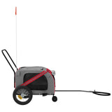 Pet Bike Trailer Red and Black Oxford Fabric and Iron 93887