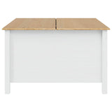Coffee Table HILL White and Honey Brown 79.5 x 79.5 x 49 cm 42025041
