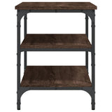 Shoe Bench Brown Oak 70x38.5x49 cm Engineered Wood 839042