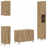 4 Piece Bathroom Cabinet Set ZWOLLE Artisan Oak Engineered Wood 3417926