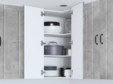 Wall Corner Cabinet LUCCA Concrete Grey 57 x 57 x 100 cm 885168
