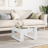 Coffee Table with Infinity LED White 50x53x30 cm 847623
