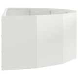 Planter White 120 x 60 x 35 cm Steel 883683