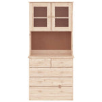 Highboard ALTA 77x35x165 cm Solid Wood Pine 3187779