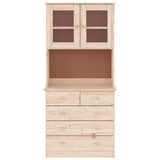 Highboard ALTA 77x35x165 cm Solid Wood Pine 3187779