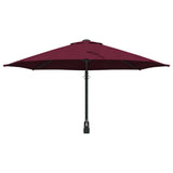 Garden Parasol Bordeaux Red 248 x 248 x 148 cm 42003231