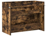 Bathroom Under Sink Cabinet Smoked Oak 78.5 x 37.5 x 81 cm 890740