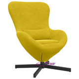 Egg Chair Yellow 63 x 73 x 90 cm Velvet 42002763