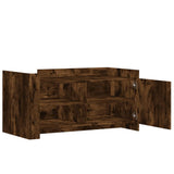 Coffee Table Smoked Oak 100x50x50 cm Engineered Wood 848364
