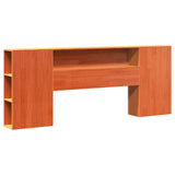 Bed Frame with Storage Headboard with Headboard 2 pcs Wax Brown 3422731