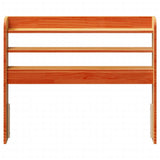 Headboard with Shelves Wax Brown 75 cm Solid Wood Pine 850967