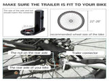 Steel Dog Bike Trailer Pet Cart Carrier for Bicycle Kit Water Resistant with Hitch Coupler Travel T3398P548130