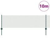 Welded Wire Fence 10 x 0.6 m PVC-Coated Steel Green 3336672