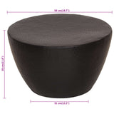 Coffee Table Hammered Aluminium 50x30 cm Black 359611