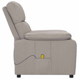 Massage Chair Taupe Fabric 289680