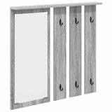 Wall-Mounted Coat Rack with Shelf Grey sonoma 84 x 10 x 80 cm 874496