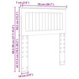 Headboard Brown Oak Engineered wood 888492