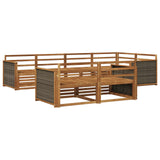 Outdoor Sofa Set 7 pcs Natural 3383467