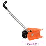Dual Angle Snow Shovel with Extendable Handle Orange Steel 364820