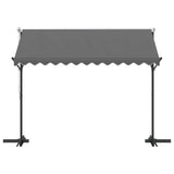 Free Standing Awning Grey 3 x 3 m Polyester 42033631
