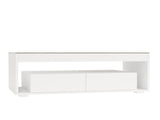 High Gloss Coffee with Open Storage, LED lights, Centre with glass tabletop, Sofa Side N605P368345W