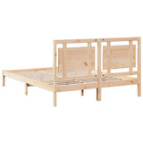 Extra Long Bed Frame without Mattress 160x210 cm Solid Wood 3309189