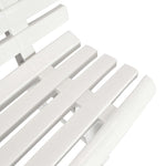 Garden Bench 145.5 cm Plastic White 43583