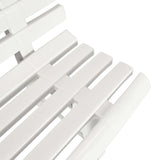 Garden Bench 145.5 cm Plastic White 43583