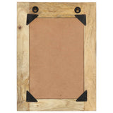 Hand Painted Mirror 40x55 cm Solid Mango Wood 286156