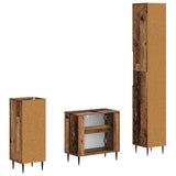 3 Piece Bathroom Cabinet Set HAARLEM Engineered Wood 3417862