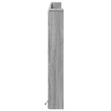 Headboard Cabinet with LED Grey Sonoma 180 x 16.5 x 103.5 cm 8006573