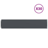 Lawn Edgings 30 pcs Anthracite 20x103 cm Cold-rolled Steel 860162