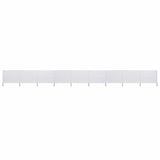 Wind Screen Sand White Non-woven fabric and wood 1200 x 80 cm 47186