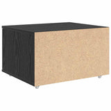 Drawer Cabinet with Wheel Black Oak 55 x 45 x 31 cm 869307
