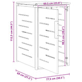 Wheelie Bin Storage Black 77.5 x 69 x 112.5 cm Stainless Steel 42028994