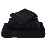 Premium Towels SOLUND 4 pcs Black 100x200 cm 600 gsm 137438
