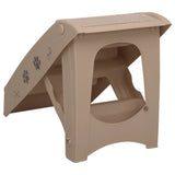 Folding Dog Stairs Brown 62x40x49.5 cm 170986