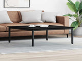 Coffee Table Black Oak 100 x 100 x 45 cm Engineered Wood 892584