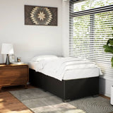 Bed Frame without Mattress Black 90x190 cm Single Faux Leather 3284536
