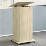 Lectern with Wheels & Drawer Sonoma Oak 55x55x107 cm Engineered Wood 848026