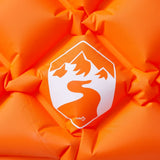 Inflating Camping Mattress with Pillow 1-Person Orange 4007109
