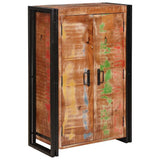 Highboard with Doors Brown Solid Reclaimed Wood and Metal 4104768