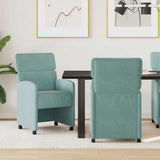 Dining Chairs with Wheels 2 pcs Sea green 58 x 65 x 98 cm 42017883