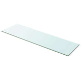 Shelves 2 pcs Panel Glass Clear 100x30 cm 3051586