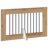 Dog Gate with Stands 6 pcs Artisan Oak 100 x 60 cm 892126