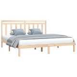 Bed Frame without Mattress 200x200 cm Solid Wood 3105270